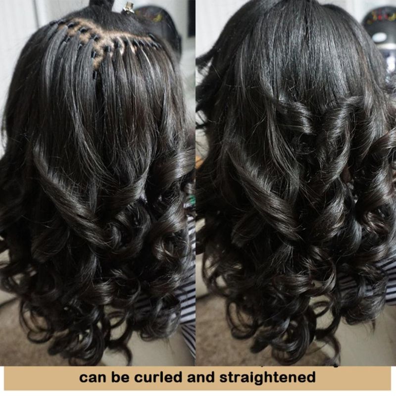 Body Wave I Tip Microlinks Brazilian Human Hair Extensions for Women Natural Black 8-30 Inches Bundles Brazilian Virgin Bulk Hair