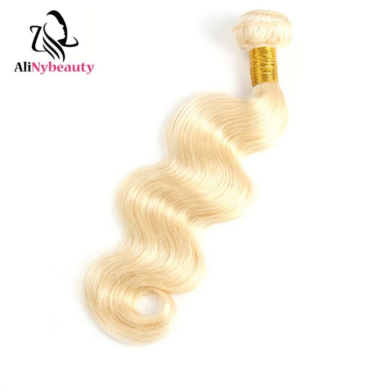 Alinybeauty Color 613 Body Wave Peruvian Human Hair Weave