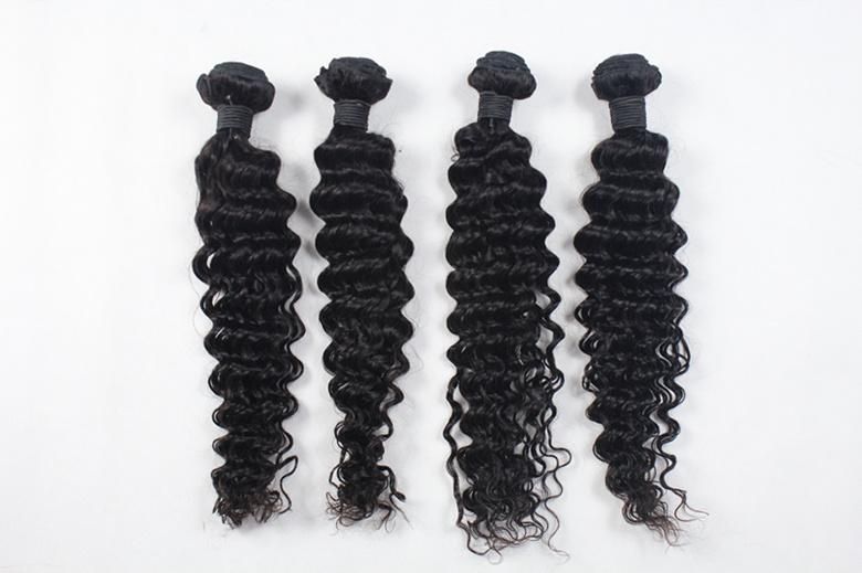 Hair Deep Wave Wholesale Indian Hair Bundles Deep Wave 100% Human Raw Hair No Tangle No Shedding