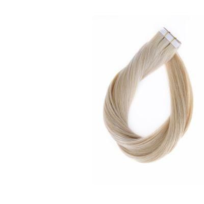 100% Real Human Hair Balayage Mini Tape Hair Extensions Machine Remy Skin Weft Adhesive Hair 12&quot;/16&quot;/20&quot;