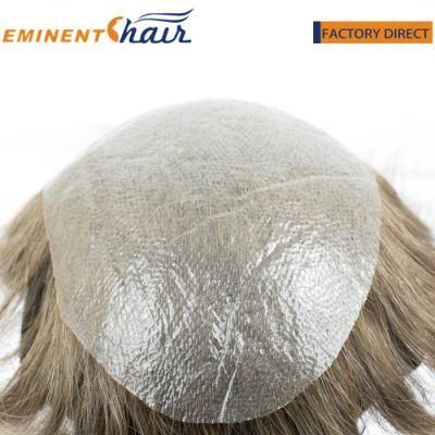 Human Hair Custom Made Skin Men&prime;s Hair Prosthesis