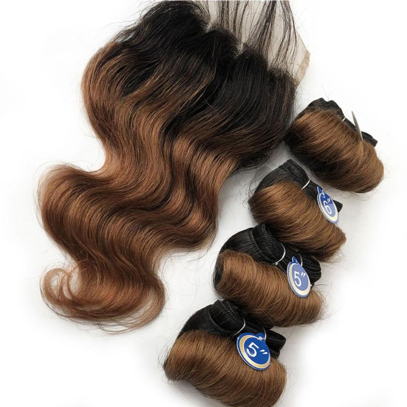 Body Wave Brazilian Human Hair Bundles with Closure Transparent Closure with Bundles Loose Wave Bundles with Closure Short Hair Extension