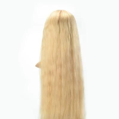 Full French Lace Wig Silk Top Long Human Virgin Hair Female Toupee