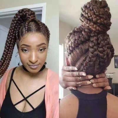 Long Inch 180 Density Braid Wig Front Laced Synthetic Hair Wigs