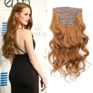 Peruvian Copper Red Loose Wave Clip-in 100% Human Hair