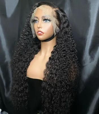 150% 180% Density HD Full Lace Human Hair Wigs for Black Women, Wholesale Brazilian Virgin Hair Transparent Lace Front Wig