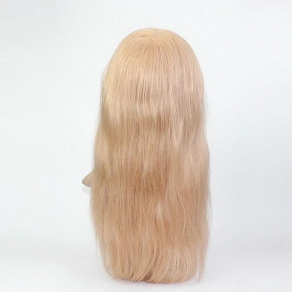 Lw1066 Fine Mono with PU Coating All Around Durable Human Hair Medical Wig