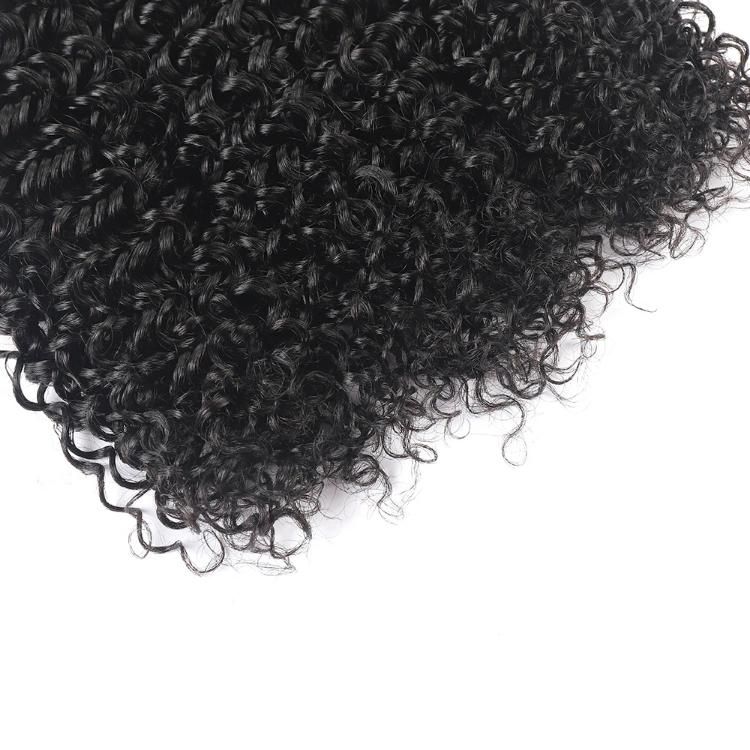 Non Remy Kinky Curly Human Hair Bundles Brazilian Hair Weaves Wholesale