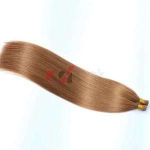 Virgin Cuticle Aligned Human Hair I Tip Hair Extension #27 (Strawberry blonde)