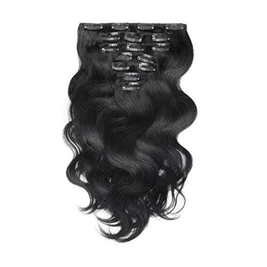 Brazilian Hair Extension Body Wave Clip in Human Hair Extension (AV-CH70-14-1)