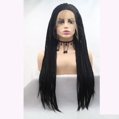 New Style Lace Front Synthetic Wigs Hair Braided Wig with Baby Hair