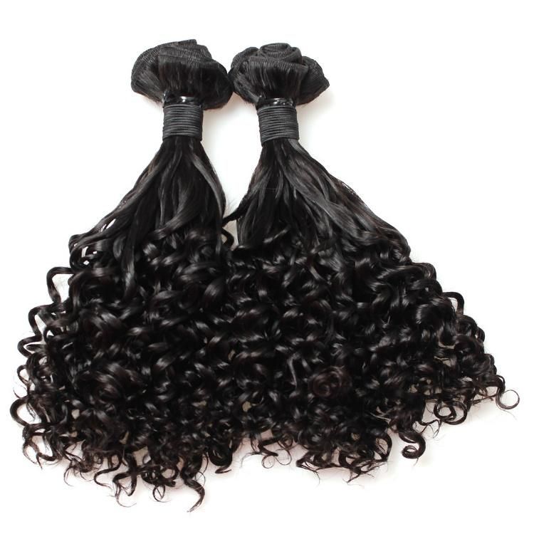 Double Drawn Funmi Human Hair Bouncy Curly Bundle Human Hair Extension