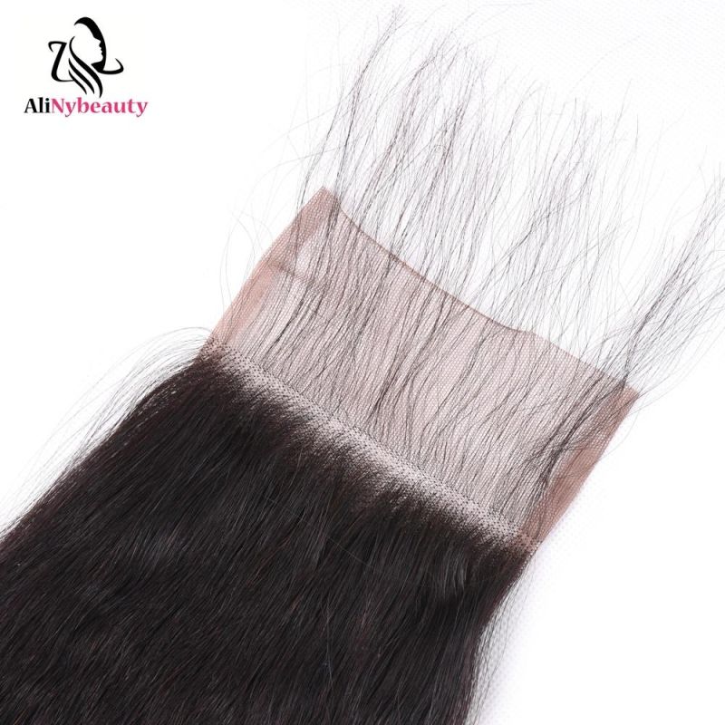 Alinybeauty Wholesale Indian Kinky Straight Virgin Hair Closure