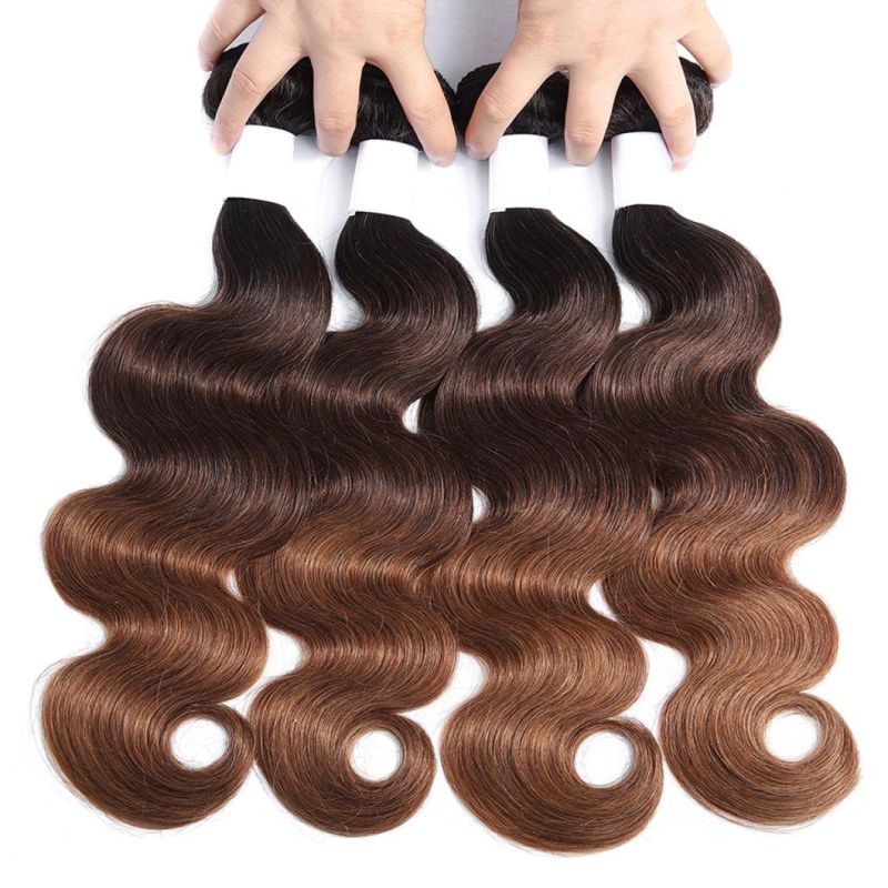 1b/4/30 Blond Ombre Human Hair Bundles Brazilian Hair Wavy Weave Bundles Colored Ombre Body Wave Bundles Remy Hair