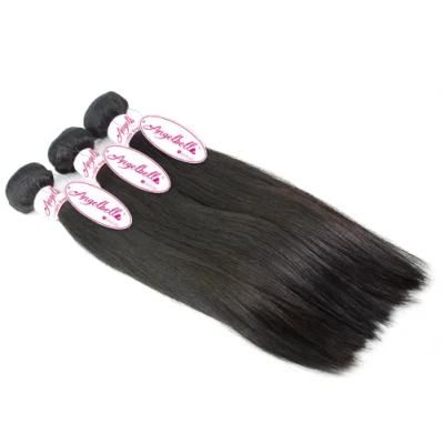 Angelbella Raw Indian Remy Hair Weaving 1b# Hair Bundles for Women