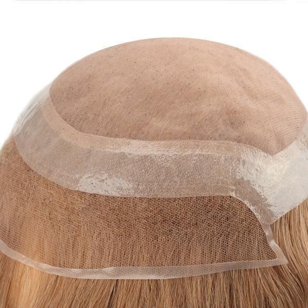 Mono with PU Gauze Around and French Lace Front Women’ S Women Hair Systems