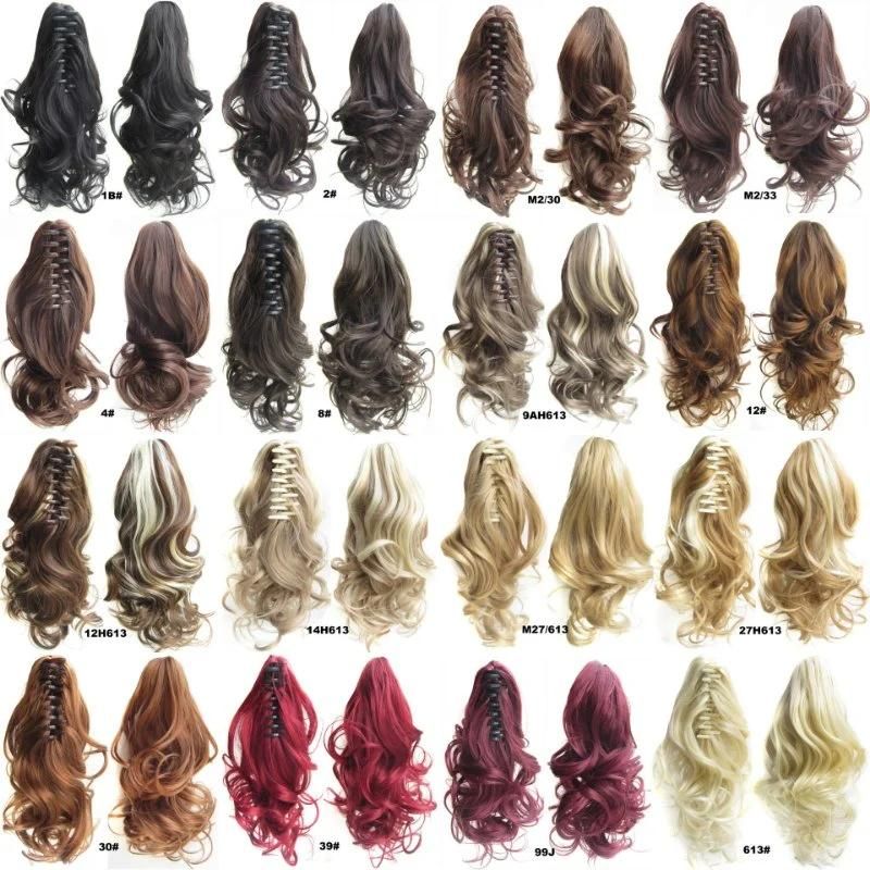 Natural Wave Claw Clip in Ponytail Hairpiece Muti Color