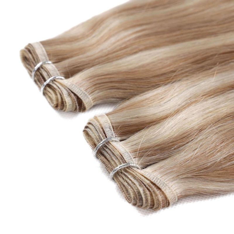 100% Brazilian Virgin Human Hair Cuticle Aligned Double Drawn Flat Weft Hair