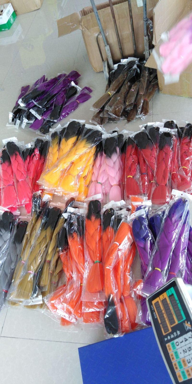 Jumbo Braid Synthetic Hair Extension Synthetic Fiber Hair Clip