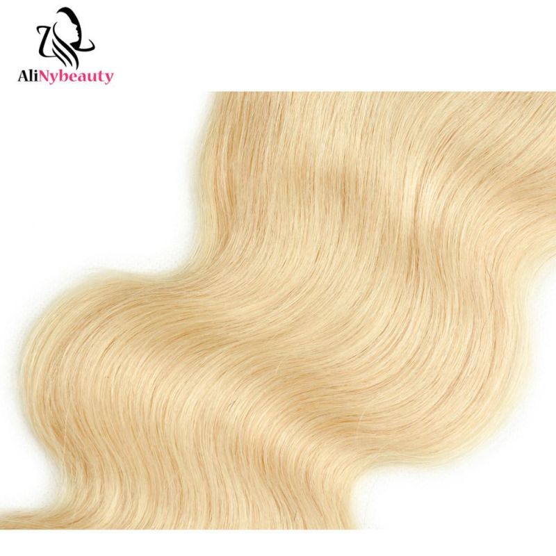 Virgin Brazilian Hair 10A Body Wave 613 Blonde Lace Closure