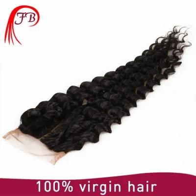 Top Quality Human Lace 4&times; 4 Hair Deep Wave Hair