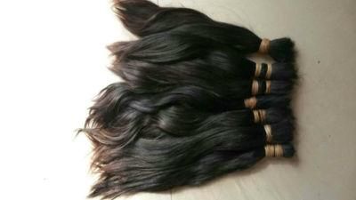 100% Virgin Human Remy Hair Raw Material Cut From Young Women Hair Bulk Lbh 036