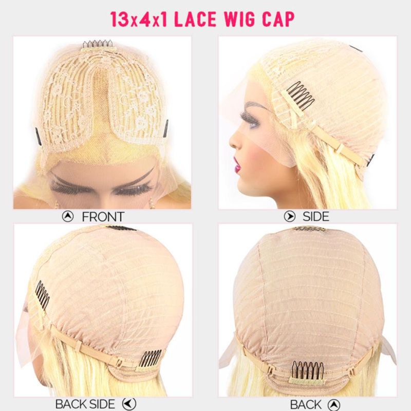 Pink Wig Body Wave Colored Brazilian Human Hair Wigs for Black Women HD Transparent Lace Part Wig 24 Inches