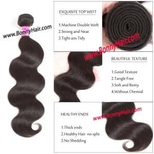 Indian Human Remy Hair Body Wave Hair Weave Extension