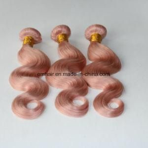 Best Selling Real Human Hair Pink Color Body Wave Hair Weave Brazilian Hair Weft Braizlian Hair Weave