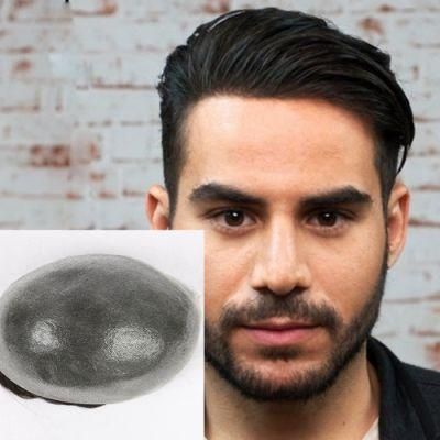 Kbeth High Quality Silicone Base Wigs for Men Hairline Factory Price Straight Hair Toupee &amp; Wigs Ready to Ship