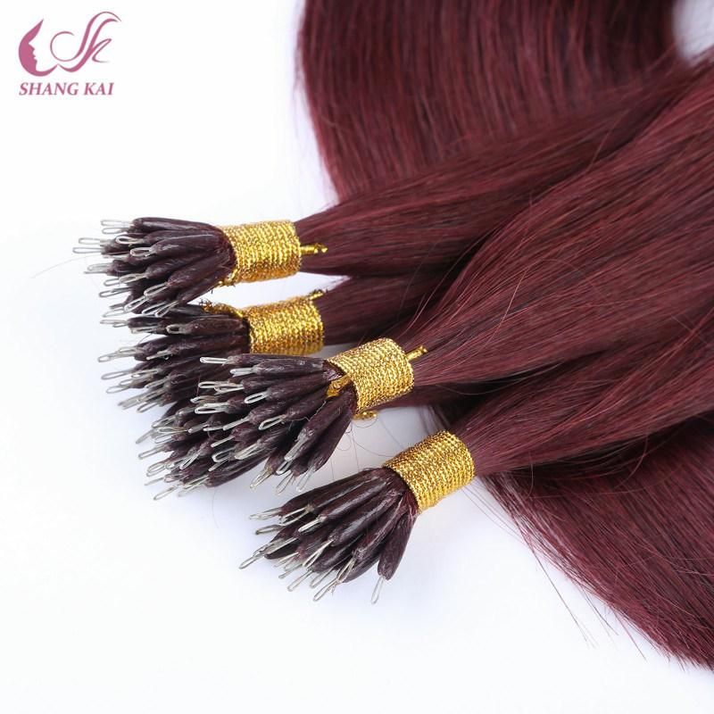 Best Selling Remy Hair Hair Grade and None Chemical Processing Nano Ring Hair