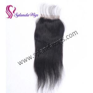 Sylandswigs Brazilian Hair Lace Closure 4&quot;X4&quot; Straight Hair with Free Shipping