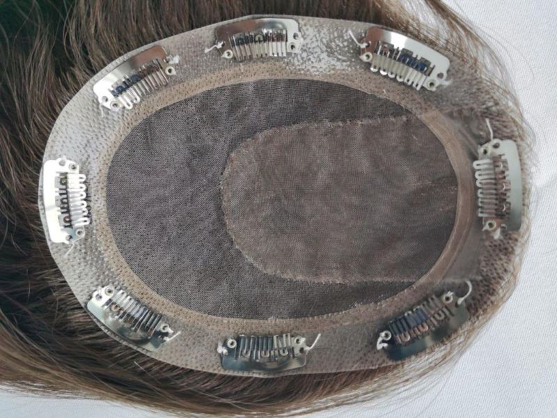2022 Most Comfortable Hand Knoted Silk Top Injected Lace Human Hair Wigs Made of Remy Human Hair