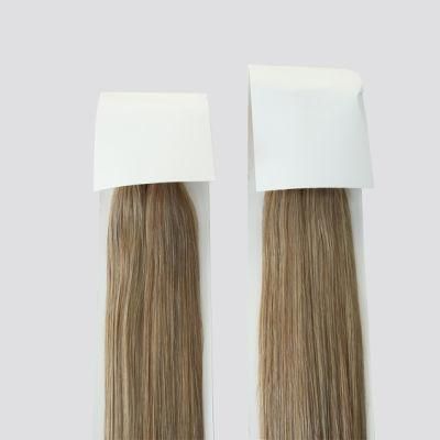 Wholesale Price 100% Natural Human Hair Blue White Invisible Tape in Double Drawn Remy Hair Extension Cheap Brazilian Human Hair Weave