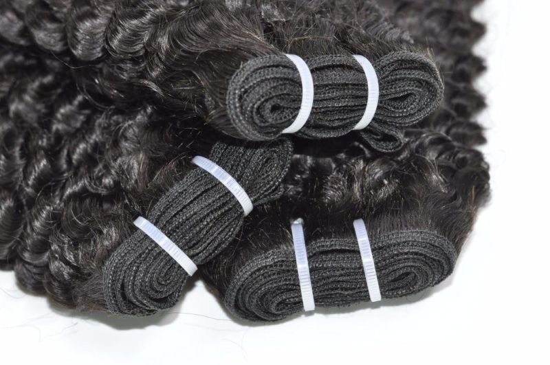 Brazilian Super Double Drawn Virgin Human Hair Weft (Pink Curly)