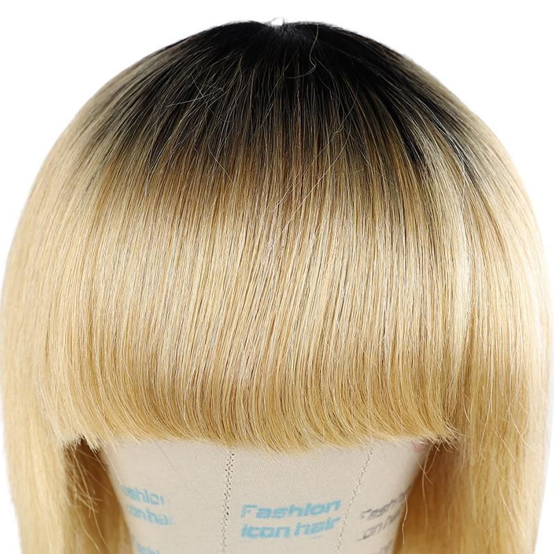 Large Stock Wholesale Human Hair Bob Wigs with Fringe