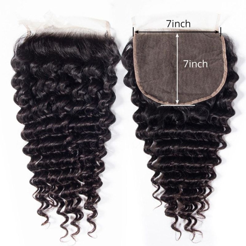 Kbeth Lace Frontal Toupees for Woman Best Gift 18 Inch Brazilian 100% Virgin Human Hair Closure Unit Custom Unique Design Hair 5X5 Lace Toupee Fast Shipping