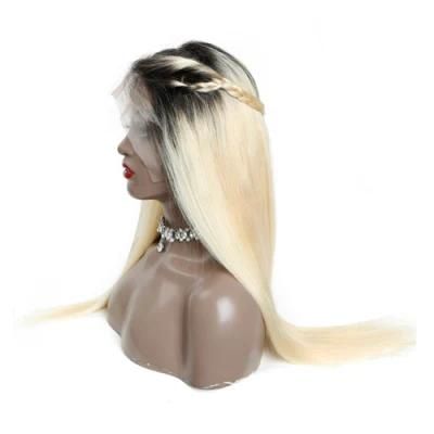1b 613 Ombre Blonde Brazilian Straight Wigs Human Hair Remy 13X6 Pre Plucked Lace Front Wigs for Black Women Hair