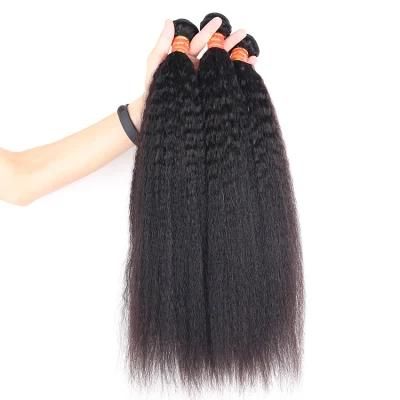 Kbeth Natural Black Cuticle Aligned 100% Brazilian Raw Micro Links Virgin 18 Inch Kinky Straight Human Hair Bundles Wholesale