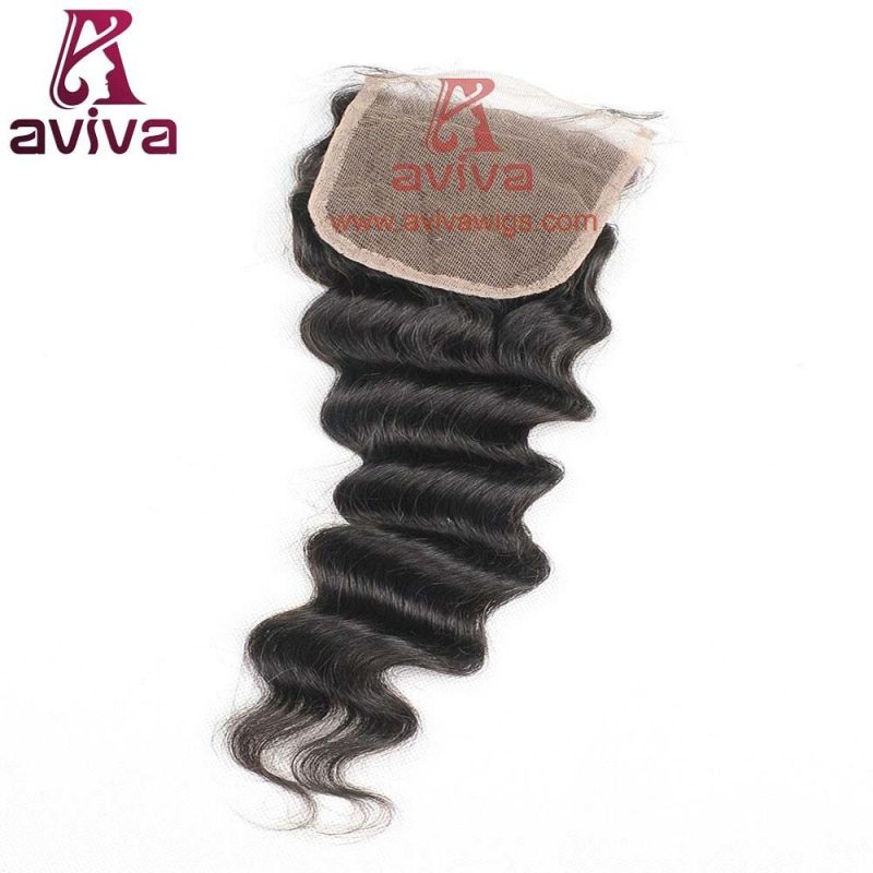 Brazilian Deep Curly Lace Frontal Closure Virgin Hair