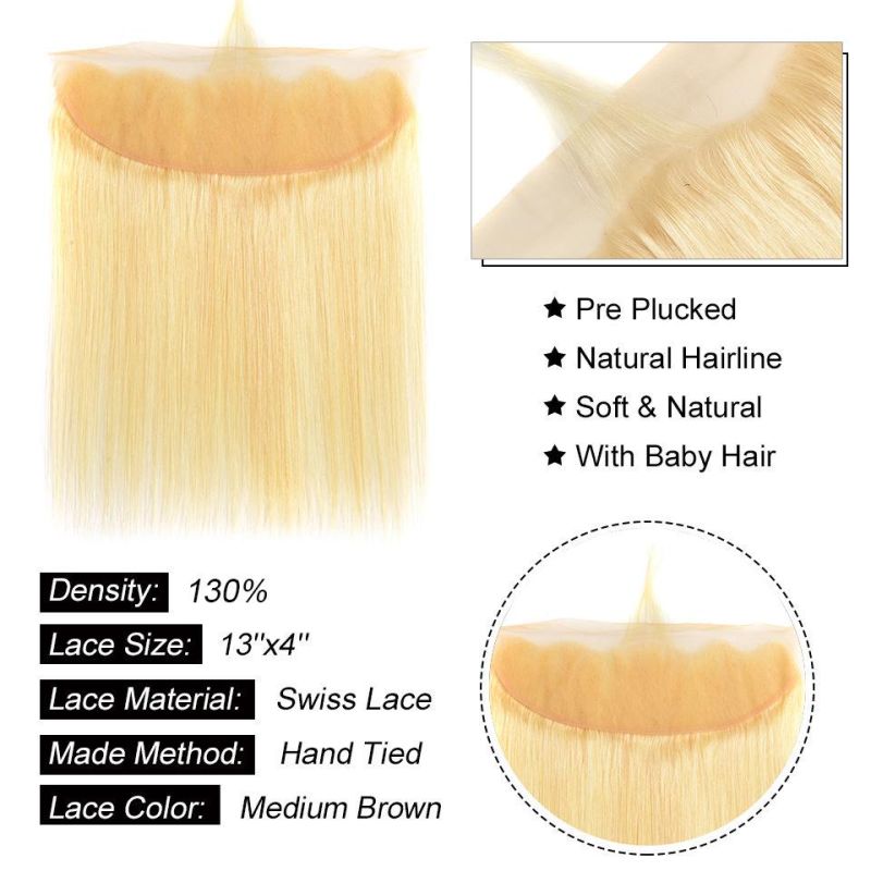 China Suppliers 100% Virgin Human Hair Straight Lace Frontal Closure