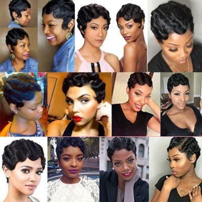 Cheap 6 Inch Human Hair Wig 99j# Human Hair Short Wigs for Black Women