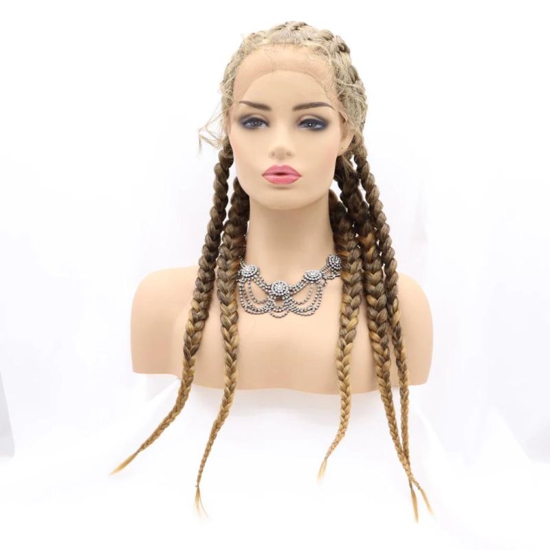 Synthetic Lace Wigs, Braided Synthetic Human Hair Wigs, Braid Wigs for Women