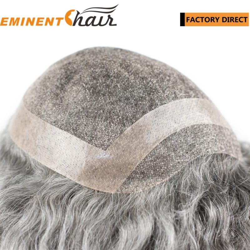 Factory Direct Fine Welded Mono Human Hair Men′s Full Cap