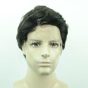 for Men 100 % Human Hair Front Lace Wig (Kinsofa 1044)