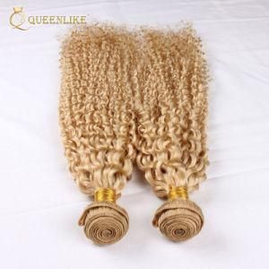 Kinky Curly Blonde Brazilian Cuticle Aligned Human Hair Extension