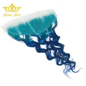 Omber Color 13*4 Lace Frontal 100% Virgin Human Hair with Loose Wave
