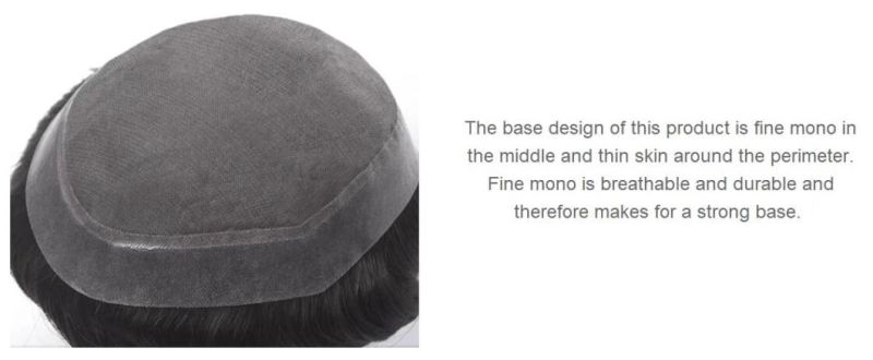 Best of Men′s Wigs for The Natural Easy Styling Options - Fine Mono Giving Extra Durability