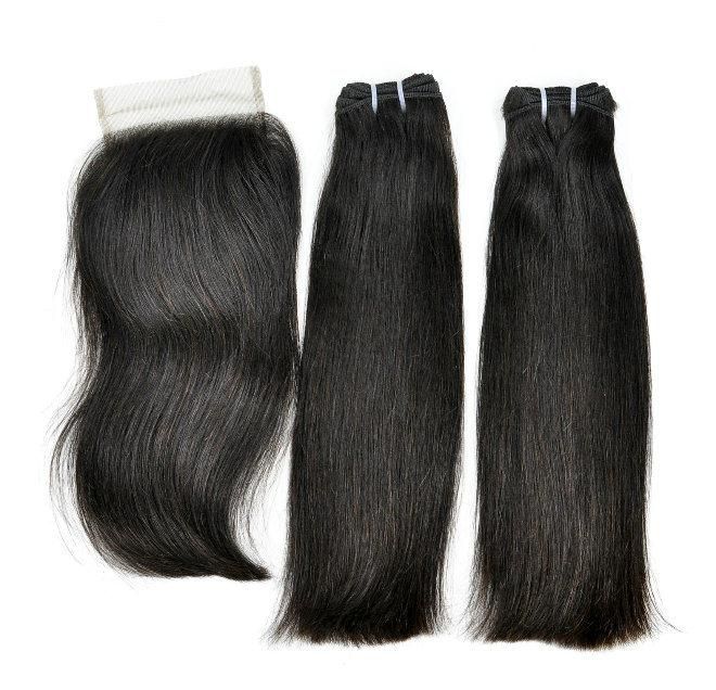 Virgin Human Hair Lace Closure at Wholesale Price (Thick Straight)