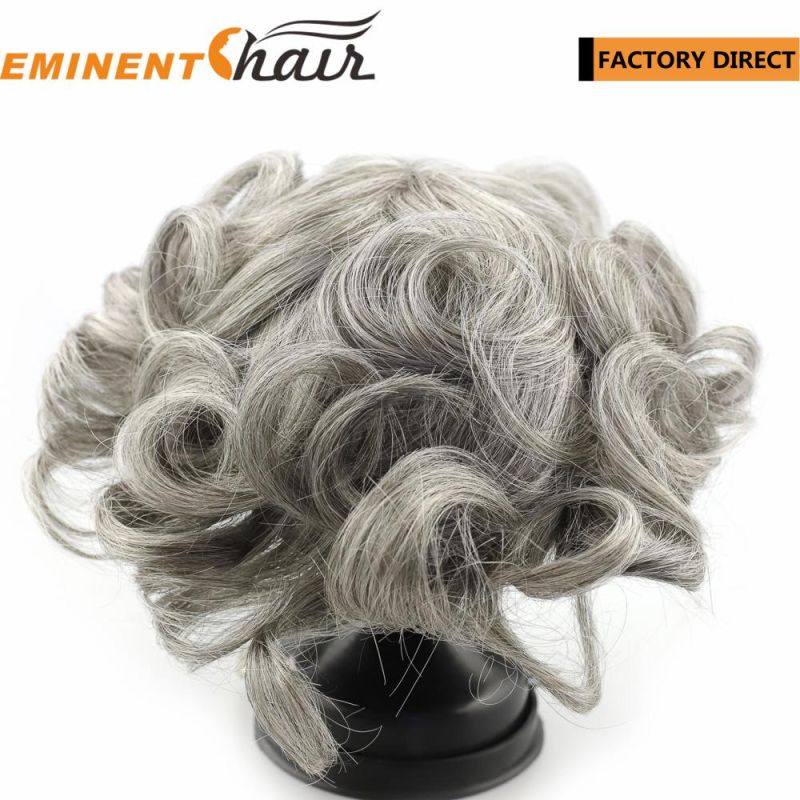 Custom Mono with PU Edge Human Hair Men′ S Toupee